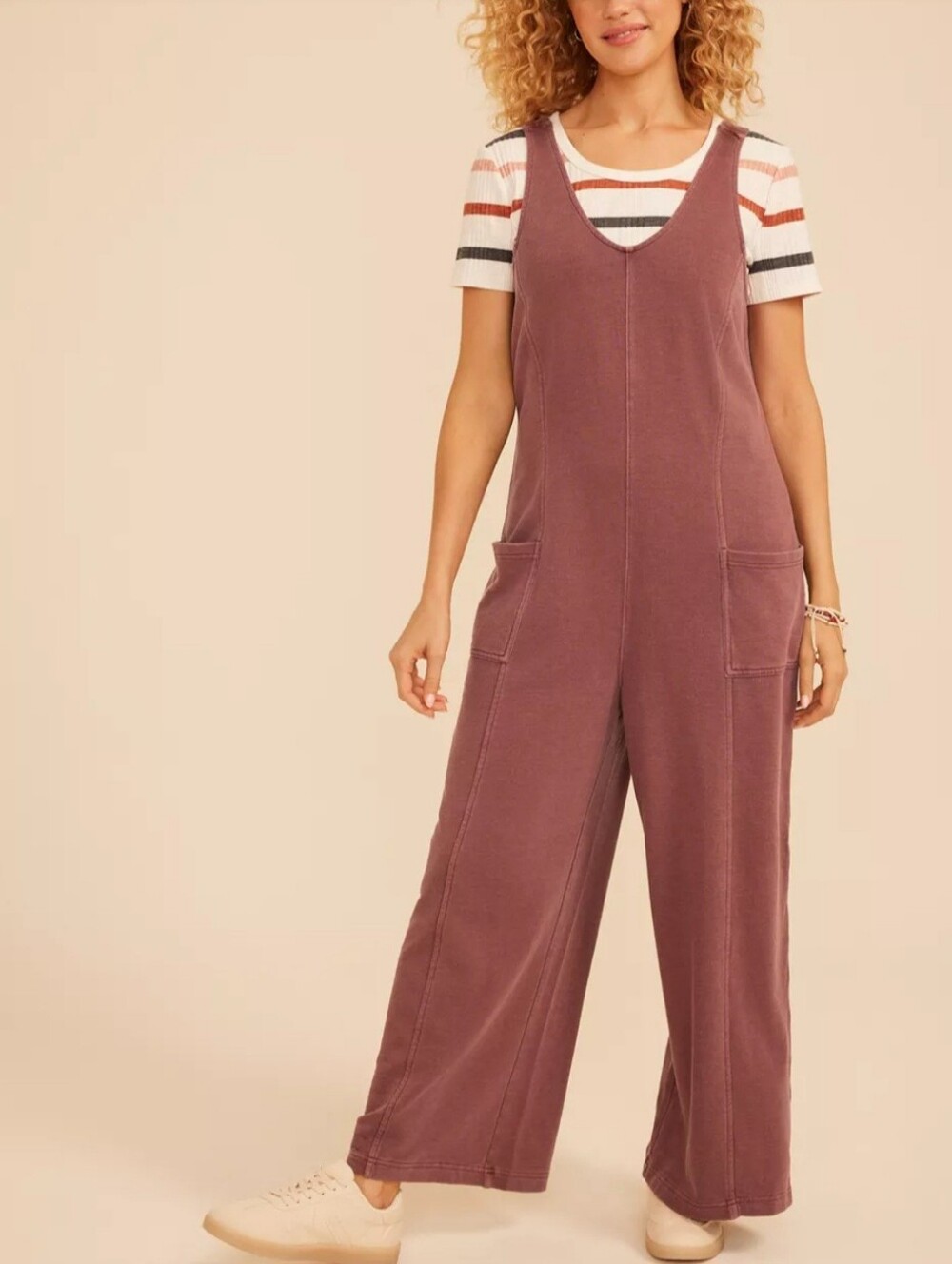 Bare Washed Terry Jumpsuit